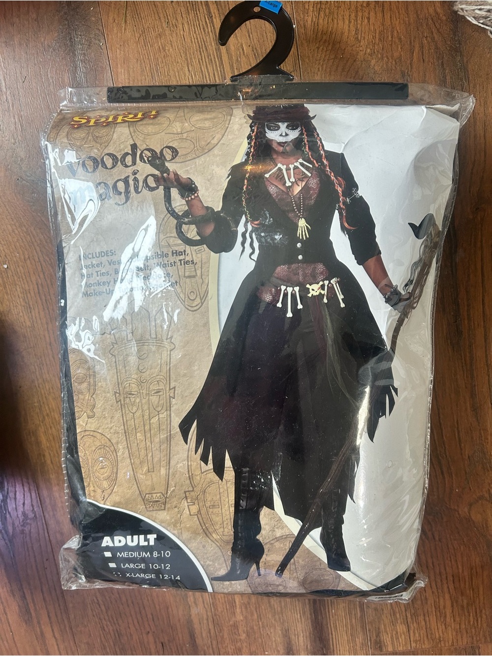 Spirit Voodoo Magic adult Costume- Black